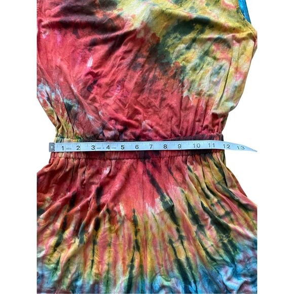 Kathmandu Imports Tie-Dye Romper – Open Back with Bow Tie – Free Size – Viscose - Picture 4 of 6
